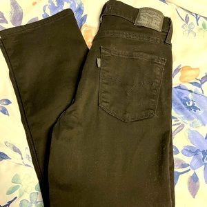 Levi's high rise slim straight crop jeans